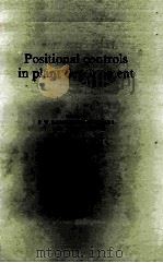 POSITIONAL CONTROLS IN PLANT DEVELOPMENT     PDF电子版封面     