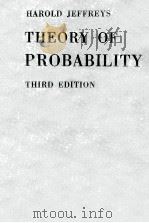 Theory of Probability Third Edition   1961  PDF电子版封面     
