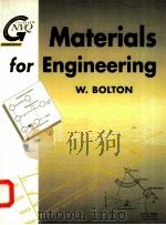 MATERIALS FOR ENGINEERING   1994  PDF电子版封面  0750618388   