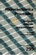 MICROELECTRONICS PROCESSING（1986 PDF版）