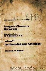 INORGANIC CHEMISTRY SERIES ONE VOLUME 7（ PDF版）
