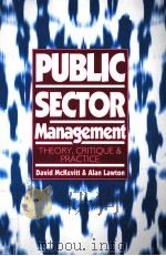 PUBLIC SECTOR MANAGEMENT   1994  PDF电子版封面  9780803977136   