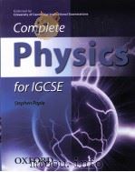 COMPLETE PHYSICS FOR IGCSE FOR IGCSE   1999  PDF电子版封面  9780199151332   