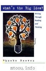 WHAT'S THE BIG IDEA?WRITING THROUGH READING AND THINKING   1999  PDF电子版封面  0136295932   