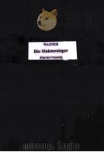 WANGER DIE MEISTERSINGER     PDF电子版封面     