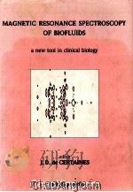 MAGNETIC RESONANCE SPECTROSCOPY OF BIOFLUIDS（1989 PDF版）