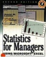 STATISTICS FOR MANAGERS USING MICROSOFT EXCEL SECOND EDITION（1999 PDF版）