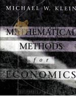 MATHEMATICAL METHODS FOR ECONOMUCS（1997 PDF版）