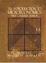 AN INTRODUCTION TO MICROECONOMICS FIRST CANADIAN EDITION（ PDF版）