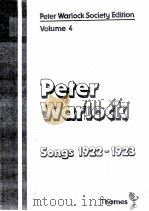 SONGS 1922-1923   1986  PDF电子版封面     