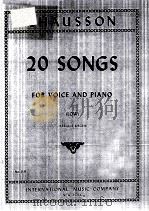 20 SONGS FOR VOICE AND PIANO (LOW) SERGIUS     PDF电子版封面     