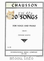 20 SONGS FOR VOICE AND PIANO (HIGH) (SERGIUS KAGEN)     PDF电子版封面     