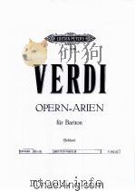 G.VERDI AUSGEAHLTE OPERN = ARIEN FUR BARITON     PDF电子版封面     