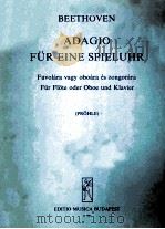 ADAGIO FUR EINE SPIELUHR   1977  PDF电子版封面     