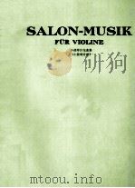 SALON MUSIK FUR VIOLINE     PDF电子版封面     