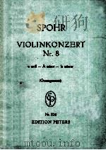 LOUIS SPOHR KONZERT NR.8     PDF电子版封面     