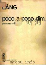 POCO A POCO DIM.PER TROMBA SOLA     PDF电子版封面     