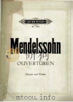 MENDELSSOHN OUVERTUREN     PDF电子版封面     