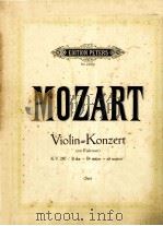 VIOLIN-KONZERT     PDF电子版封面    W.A.MOZART 