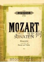 SONATEN     PDF电子版封面    W.A.MOZART 