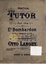 TUTOR FOR THE BOMBARDON OTTO LANGEY.     PDF电子版封面     