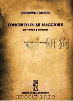 CONCERRTO IN MI MAGGIORE PER VIOLINO E ORCHESTRA   1973  PDF电子版封面     