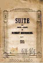 SUITE POUR OBOE ET PIANO PAR ROBERT HENRIQUES OP.16     PDF电子版封面     