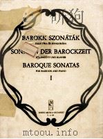 BAROKK SZONATAK FAGOTTRA ES ZONGORARA SONATEN DER BAROCKZEIT FUR FAGOTT UND KLAVIER BAROQUE SONATAS（1983 PDF版）