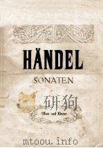 HANDEL SONATEN   1915  PDF电子版封面     