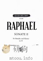 GUNTER RAPHAEL SONATE II FUR BRATSCHE UND KLAVIER OP.80     PDF电子版封面     