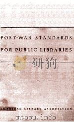 Post-War Standards For Public Libraries   1943  PDF电子版封面    Carleton Bruns Joeckel 
