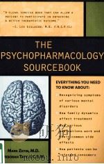 THE PSYCHOPHARMACOLOGY SOURCEBOOK   1999  PDF电子版封面  9780737302660   