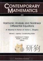 CONTEMPORARY MATHEMATICS 208 Harmonic Analysis and Nonlinear Differential Equations   1997  PDF电子版封面  0811805657   