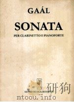 SONATA PER CLARINETTO E PIANOFORTE     PDF电子版封面     
