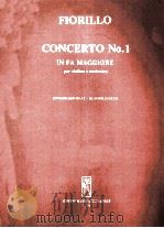 CONCERTO NO.1 IN FA MAGGIORE PER VIOLINO E ORCHESTRA   1975  PDF电子版封面     