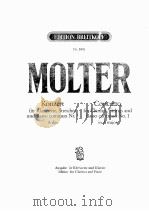 MOLTER KONZERT CONCERTO   1986  PDF电子版封面     