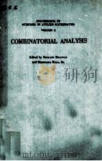 Proceedings of Symposia in Applied Mathematics Volume X Combinatorial Analysis   1960  PDF电子版封面     