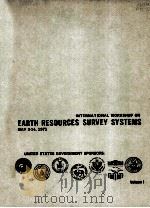 EARTH RESOURCES SURVEY SYSTEMS VOLUME 1   1972  PDF电子版封面     