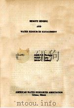 REMOTE SENSING AND WATER RESOURCES MANAGEMENT（1973 PDF版）