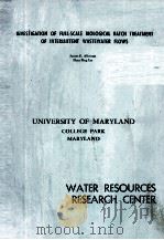 INVESTIGATION OF FULL-SCALE BIOLOGICAL BATCH TREATMENT OF INTERMITTENT WASTEWATER FLOWS（1980 PDF版）