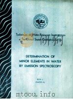 TECHNIQUES OF WATER-RESOURCES INVESTIGATIONS OF THE UNITED STATES GEOLOGICAL SURVEY CHAPTER A2:DETER（1971 PDF版）