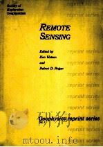 REMOTE SENSING   1983  PDF电子版封面    KEN WATSON AND ROBERT D.REGAN 