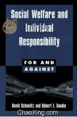 SOCIAL WELFARE AND INDIVIDUAL RESPONSIBILITY   1998  PDF电子版封面  0521564611   