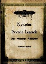 KAVATINE REVERIE LEGENDE     PDF电子版封面     