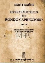 INTRODUCTION ET RONDO CAPRICCIOSO OP.28     PDF电子版封面     