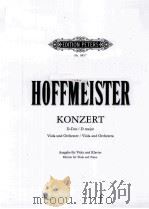 KONZERT FUR VIOLA UND ORCHESTER D-DUR   1985  PDF电子版封面     