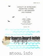 CAPACITY OF WATER-BASED RECREATION SYSTEMS PART Ⅲ:METHODOLOGY AND FINDINGS   1975  PDF电子版封面     