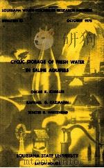 CYCLIC STORAGE OF FRESH WATER IN SALINE AQUIFERS（1975 PDF版）