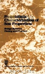 PROBABILISTIC CHARACTERIZATION OF SOIL PROPERTIES:BRIDGE BETWEEN THEORY AND PRACTICE   1984  PDF电子版封面     