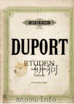 DUPORT ETUDEN STUDIES-ETUDES VIOLONCELLO（ PDF版）